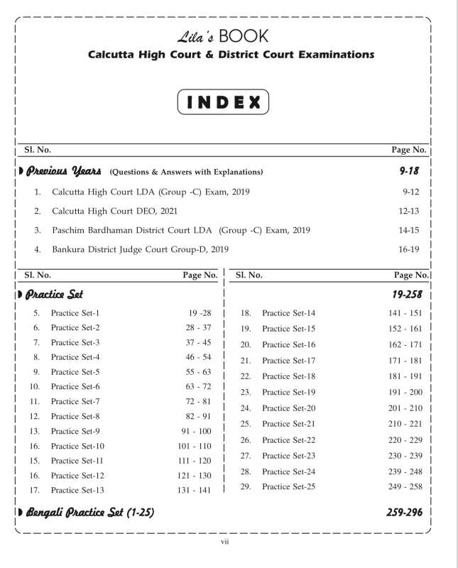 Calcutta High Court & District Court Examinations (UDC, LDC And Seal Bailiff, Process Server And Group-D)