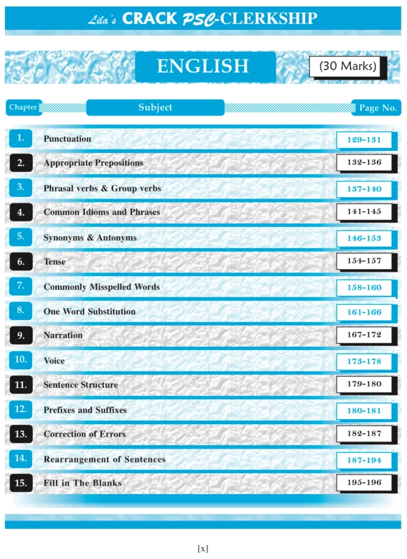 CRACK PSC CLEARKSHIP (Prelims) Guide Book