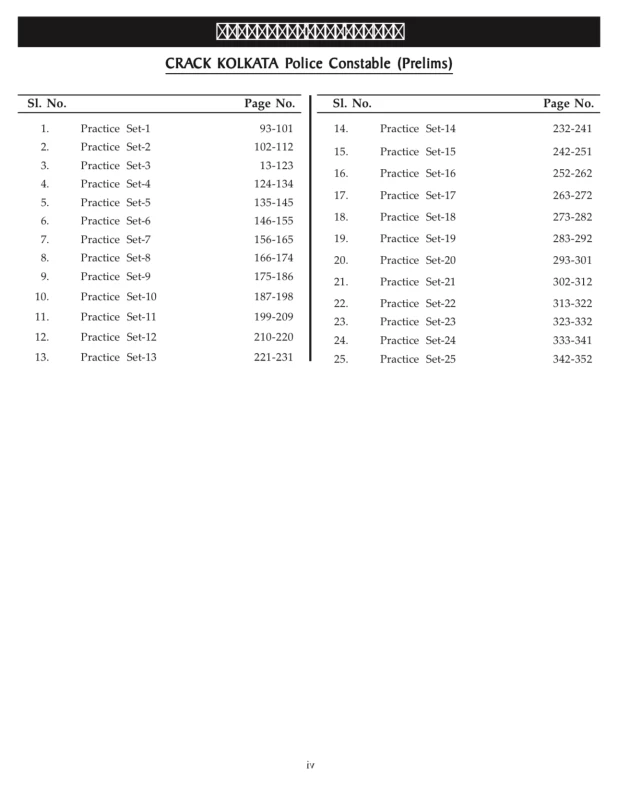 CRACK KOLKATA POLICE CONSTABLE Practice Book With Explanation (Prelims)