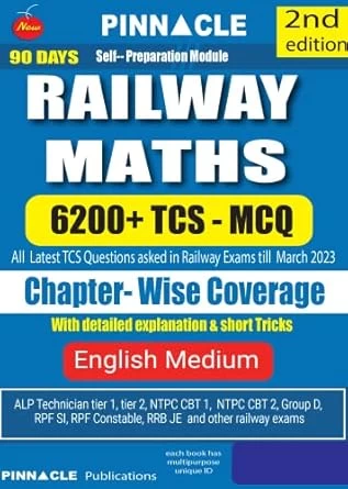 Railway Maths 6200 TCS MCQ Chapter-Wise With Detailed Explanation And Short Tricks English Medium
