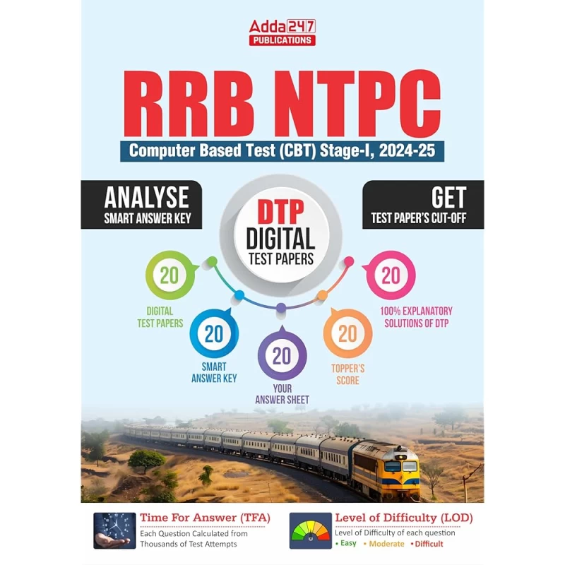 RRB NTPC Computer Based Test (CBT) Stage - I 2024-25 | 20 Digital Test Papers With Smart Answer Key (Paperback, Hindi, Adda247 Publications)
