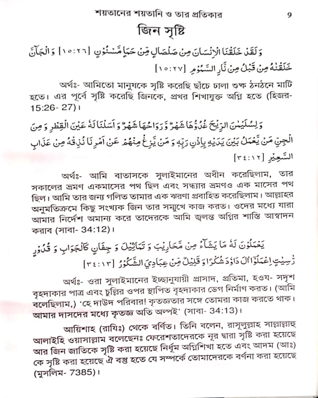 শয়তানের শয়তানি ও তার প্রতিকার মোস্তাক আহমেদ
