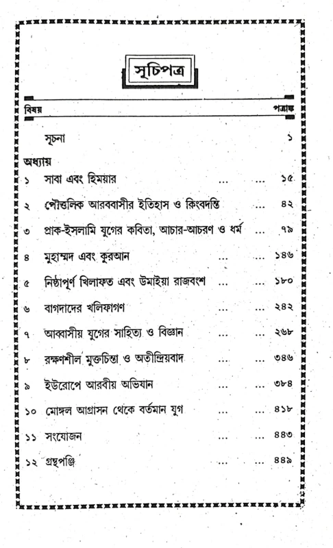 আরবী সাহিত্যের ইতিহাস