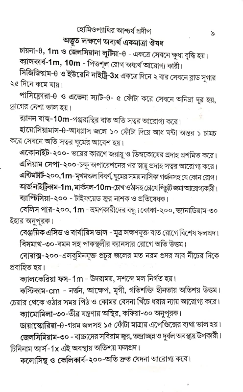 হোমিওপ্যাথির আশ্চর্য প্রদীপ