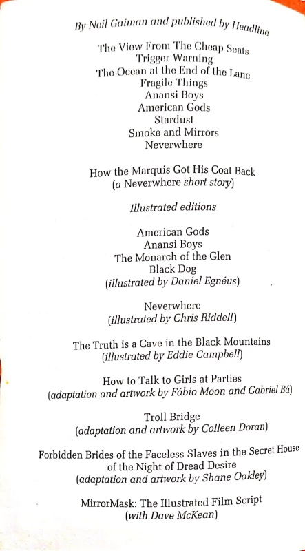 Neil Gaiman American Gods