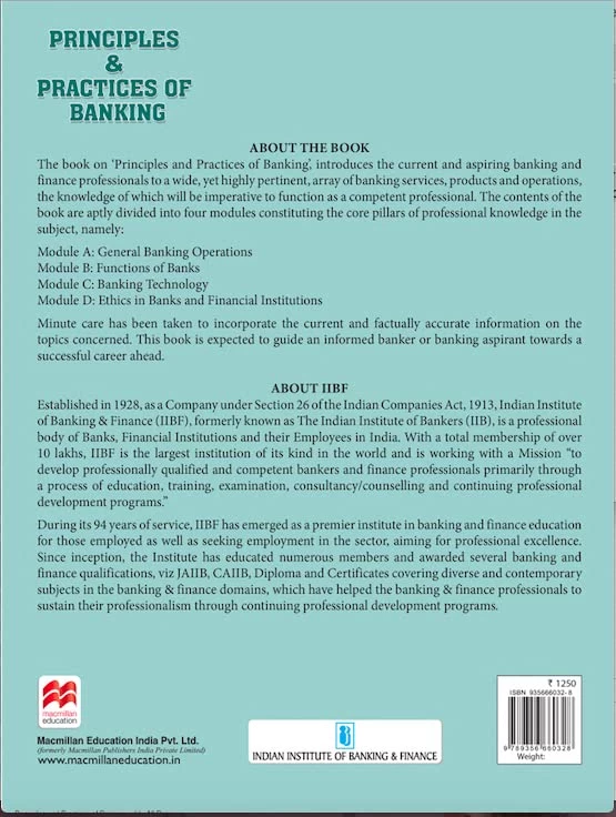 Principles and Practices of Banking