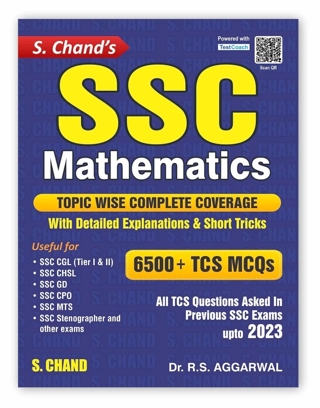 SSC Mathematics 6500+ TCS MCQs For SSC CGL, CHSL, GD, CPO Exam, MTS, Stenographer Exams