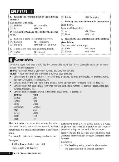 MTG Olympiad Prep-Guide Class 7 English (IEO) - Detailed Theory IEO Topicwise Previous Years Questions with Self Test For SOF 2025-26 Exam