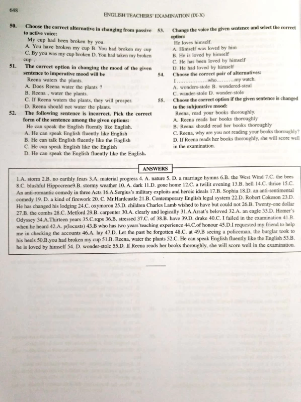 English Teachers' Examination (IX-X) || By Rabin Kumar Das