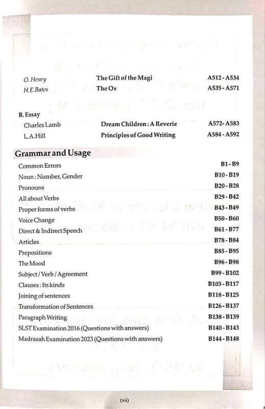Review’s Guide to SLST English (Secondary and Madrasah) IX-X by Ramkrishna Khatua