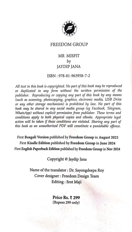 Mr. Misfit by Jaydip Jana