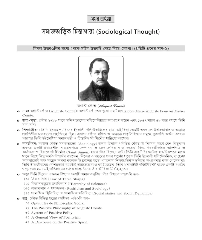 SLST Sociology 2025 (Bengali Version) – WBSSC Class 11 & 12 Based Complete Guide