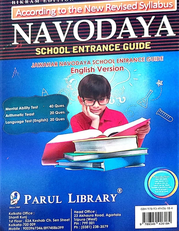 Jawahar Navodaya Class 6 Entrance Guide by Parul Library – Complete Exam Preparation