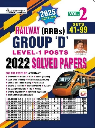 Railway Exam Solved Papers 2025 | English Medium | Chapter-wise Previous Year Questions with Answers | For NTPC, Group D, ALP, Technician, JE & Other Exams