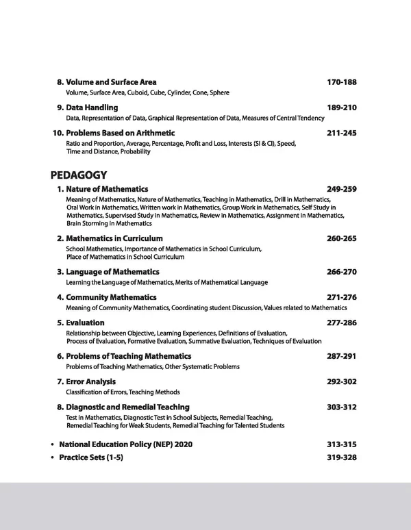 CTET & TETs 2025 Scorer Notes: Mathematics & Pedagogy for Class VI–VIII (English Medium) – Arihant