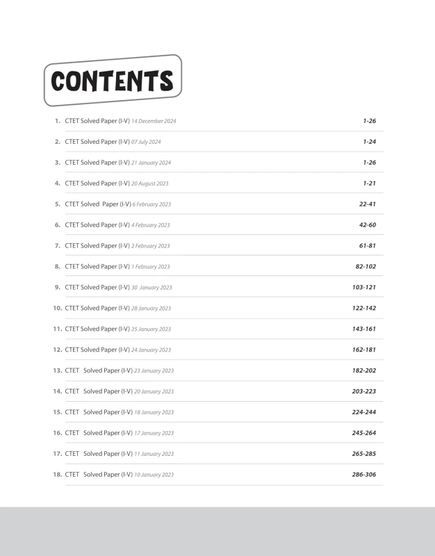 Arihant CTET Solved Papers Paper 1 Class I–V (2014–2024) – English Medium