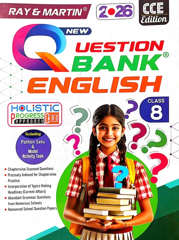 Ray & Martin Question Bank English Class 8 - 2026 Edition | Ultimate Grammar, Writing & Exam Prep Guide