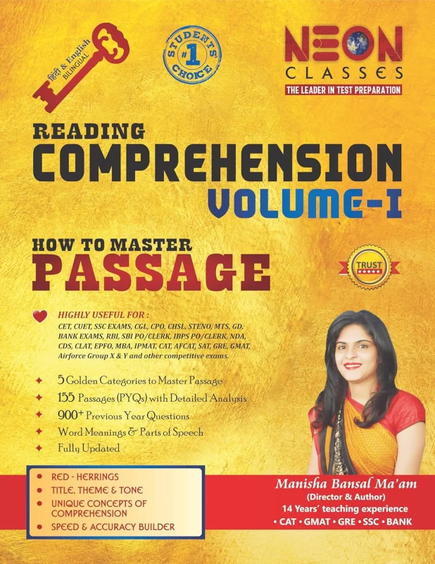 Reading Comprehension Vol-I | How to Master Passage by Neon Classes – Complete Guide for SSC, Banking & Other Competitive Exams